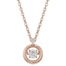 로이드 여성용 L-Carat Own Your Sparkle 다이얼 원형 목걸이 LLNS21203O