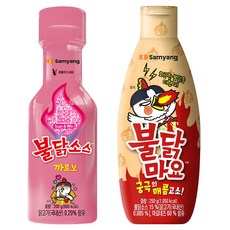 삼양 까르보불닭 소스 200g + 불닭마요 소스 250g, 1세트