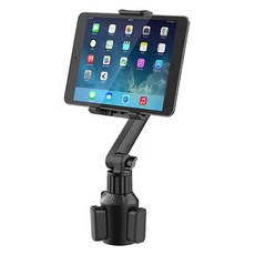 汽車平板車用杯架手機支架, 黑色, 1個