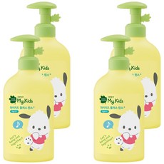GREEN FINGER 綠手指 三麗鷗My Kids Plus護髮乳 水蜜桃香, 320ml, 4瓶