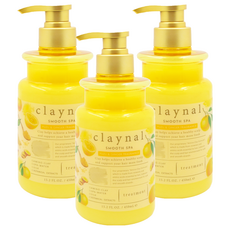 claynal 胺基酸白泥頭皮SPA護理護髮素 生薑柚子, 450ml, 3瓶
