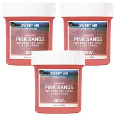 韓國 JENIA 車用香氛除臭擴香 Sweet Air 補充蕊芯 粉紅沙灘, 110g, 3個