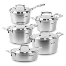 Bellevue IH感應5層不鏽鋼鍋具 5件組, 5種, 單一顏色