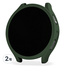 클로버나인 러버나인 하드 커버 스마트워치 케이스, 그린, 2개