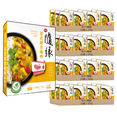 味丹 隨緣 薑黃椰香咖哩調理包 全素, 80個, 200g
