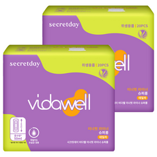 [VEGANLIFE] Vidawell Secret Day 失禁 Inner Fit 護墊 護墊型 成人紙尿褲, 20入, 超長款, 2個