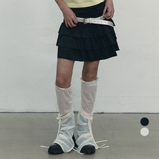 키르시 여성용 캉캉 플리츠 미니스커트