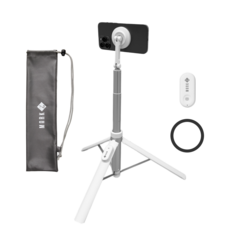 마크제트 맥세이프 휴대용 삼각대 1.7m, 화이트, 1개