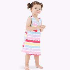 MOM&BAB 女童彩色無袖連衣裙 G010BCDS001