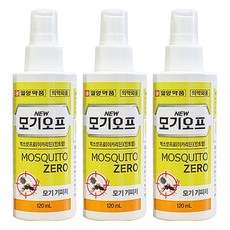 일양약품 모기오프 스프레이 이카리딘, 120ml, 3개