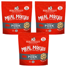 스텔라앤츄이스 전연령 강아지 밀믹서 동결건조 사료, 돼지, 50g, 3개