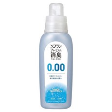 LION 獅王 Soflan 0.00消臭柔軟精 純皂香 灰瓶裝, 530ml, 1瓶
