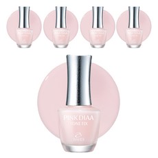 반디BANDI 네일큐어 핑크다이아 톤픽스 손톱영양제 밀크빛 톤업, 7ml, 5개
