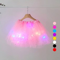 ON THE KIDS 女童三層亮片LED燈光澎澎紗裙