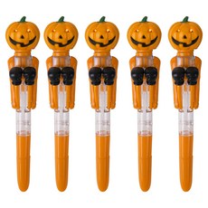 Indikay 萬聖節發光拳擊LED原子筆, 5個, 橘色