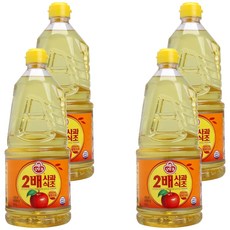 OTTOGI 不倒翁 2倍蘋果醋, 1.5L, 4瓶