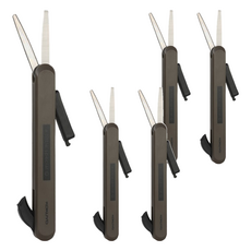 KOKUYO 國譽 a little special 攜帶型剪刀, 深棕色, 5支