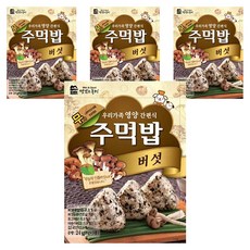 맛있는풍경 주먹밥 버섯, 24g, 4개