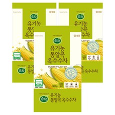 순작 유기농 통알곡 옥수수차, 500g, 3개