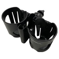 루넬 줄즈 부가부 스토케 리안 호환 투플원 2구 유모차 컵홀더 핸드폰 거치대, 1개, 블랙