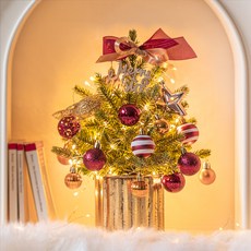 美麗的裝飾感覺小色調樹全套迷你樹 30 厘米, 紅色