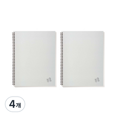 유호 절취 음악 노트 A4, Gray, 4개