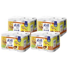 柔情 廚房紙巾 60張, 6捲, 4袋