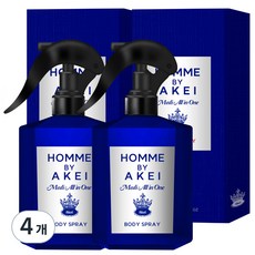아케이 옴므 메디올인원 데오드란트 바디스프레이 센스페로몬향, 4개, 225ml