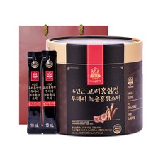 6年根紅蔘鹿茸精隨身包+購物袋, 1L, 1組