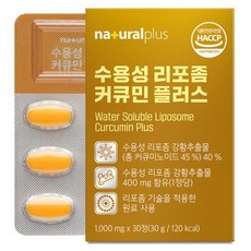 naturalplus 水溶性脂質體薑黃素Plus 30g, 1個, 30錠