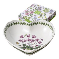 PORTmeIRION 波特玫琳恩 Botanic Garden 扇貝造型邊緣愛心盤, 1個, 混合色