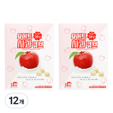 산마을 요거트 사과 큐브 1.8g x 10p, 사과 + 요거트, 12개, 18g