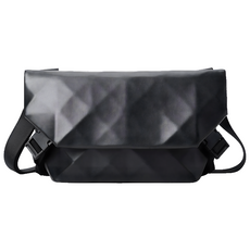 Wiston 個性格菱紋單肩包 2282, 黑色