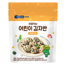 베베쿡 처음먹는 어린이 김자반, 해물야채맛, 25g, 1개