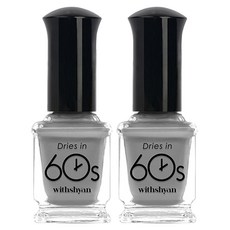 위드샨 60초 매니큐어, M23이브닝섀도우, 9ml, 2개