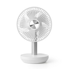 에어보나 무드등 무선 탁상용 선풍기, AB-25PF, 화이트
