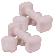 스케쳐스 플로우 사각 아령 덤벨, 2kg, 4개