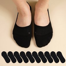 Sockpiens 女性用防脫落3D立體隱形襪10雙