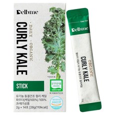 Delbmi有機冷凍乾燥捲心羽衣甘藍 100% 條裝 14入, 1個, 28g