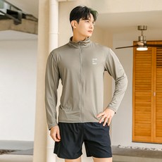 튜브트리 남성용 루즈핏 집업 래쉬가드 상의 + 비치팬츠 세트 AE8205PA