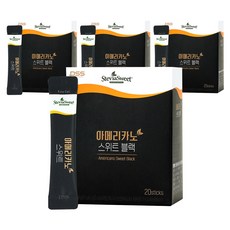 SteviaSweet 香甜美式即溶咖啡即溶隨身包, 20條, 4.2g, 4盒