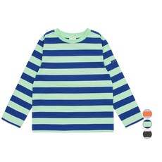 LaughingChild 兒童條紋棉質長袖T恤