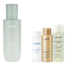 한율 어린쑥 수분진정 플루이드 125ml + 아모레퍼시픽 기초케어 3종, 1개
