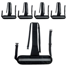 Dr.Pelis J 輪椅輔助帶 安全帶 黑色, 單一商品, 5個