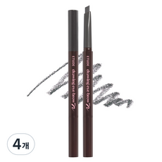 ETUDE 專業繪眉筆 0.25g, 04 深灰色, 4個
