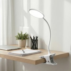 레토 클립형 무선 LED 스탠드 LLS-C10, 화이트