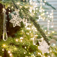 透明冰柱造型聖誕掛飾, 透明