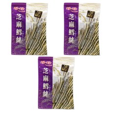 珍珍 芝麻鱈魚絲, 酥脆芝麻, 新鮮乾燥魚漿, 120g, 3包