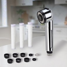 韓國 BK 高級型過濾廚房水龍頭 夏洛特99 + 濾心3入 + 6種相容轉接頭 + 3種輔助配件, 1套