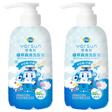 YOrSUn 悠森兒 Poli 波力 植萃親膚洗髮露 棉花香, 2瓶, 500ml